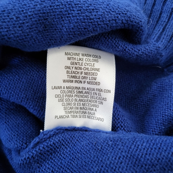 Adam Levine Gnarly Knit Varsity Sweater Blue Size XL - Picture 5 of 6